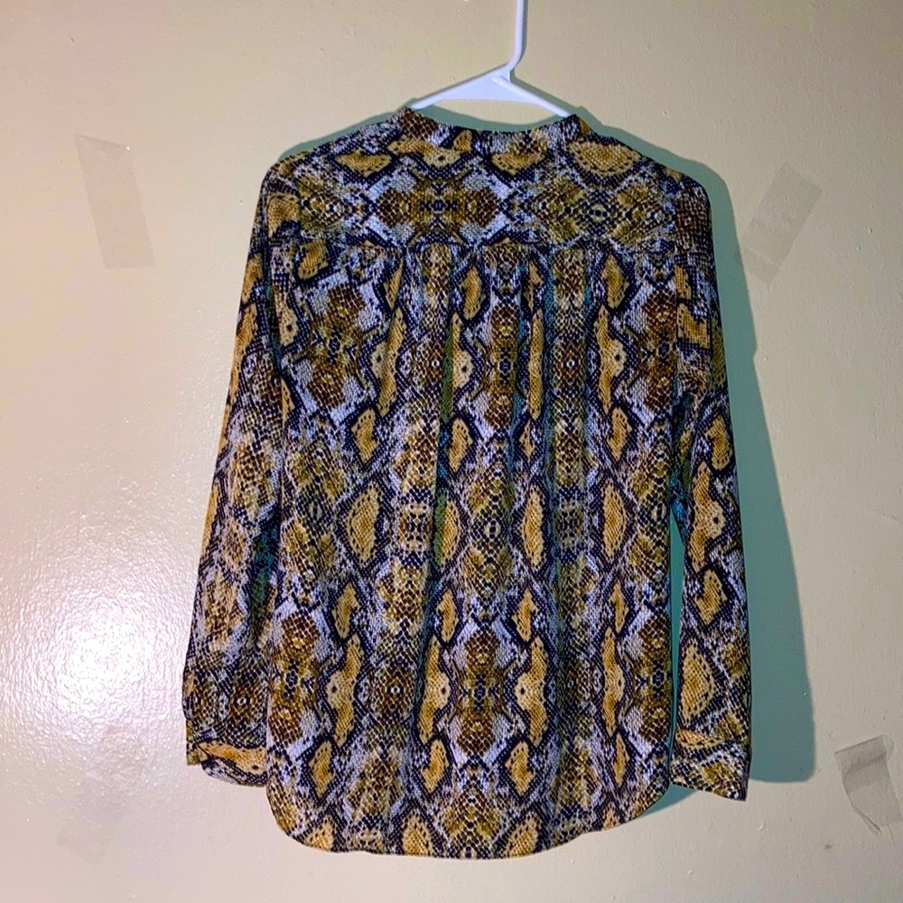 Peyton Jensen Python Snake Print Babydoll Tunic L… - image 4